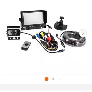 Advanced Black Vehicle Backup Camera System with Monitor